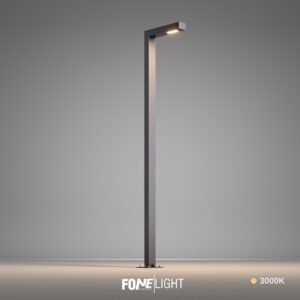 Letira stâlp de iluminat exterior din aluminiu pentru grădină și peisagistică