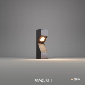 Dualluz lampă pentru stâlp de gard din aluminiu