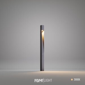 Luzerra stâlp decorativ de iluminat exterior din aluminiu cu LED