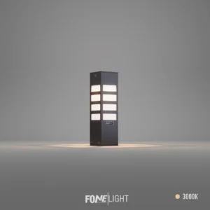 Vilorita lampă pentru stâlp / gard din plexiglas și aluminiu