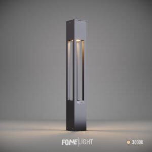 Aka lampă bollard din aluminiu pentru grădină cu LED