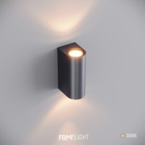 Lunara lampă de perete pentru exterior din aluminiu
