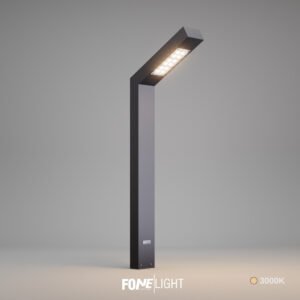 Polera lampă bollard din aluminiu pentru grădină