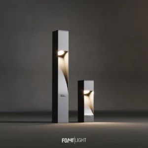 Luzerra Corp de iluminat LED tip bollard din aluminiu pentru alei de grădină